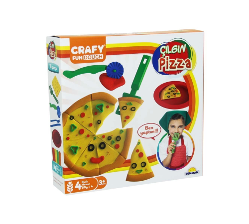 Fun Dough Çılgın Pizza Oyun Hamuru Seti 200 gr Fun Dough Çılgın Pizza Oyun Hamuru Seti 200 gr