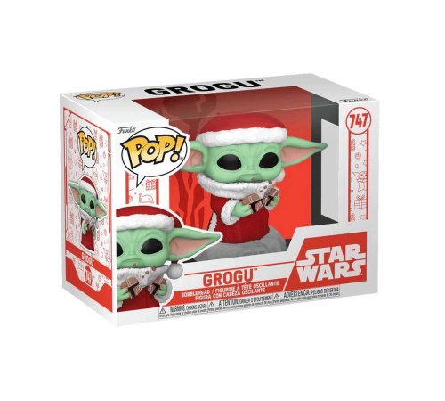 Funko POP Star Wars Holiday Grogu with Christmas Cookie Funko POP Star Wars Holiday Grogu with Christmas Cookie