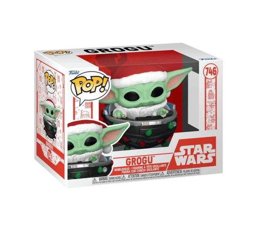 Funko POP Star Wars Holiday Grogu with Santa Hat in Pram Funko POP Star Wars Holiday Grogu with Santa Hat in Pram