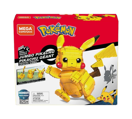 FVK81 MEGA™ Pokémon™ Jumbo Pikachu Figürü 825 parça +8 yaş FVK81 MEGA™ Pokémon™ Jumbo Pikachu Figürü 825 parça +8 yaş