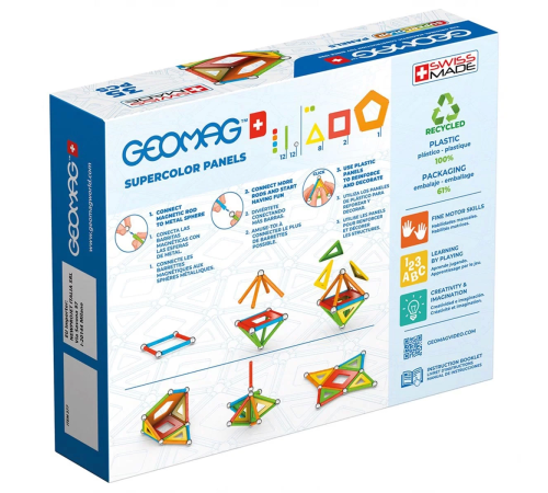 Geomag Supercolor Panels Manyetik Zeka Oyunu 35 Parça