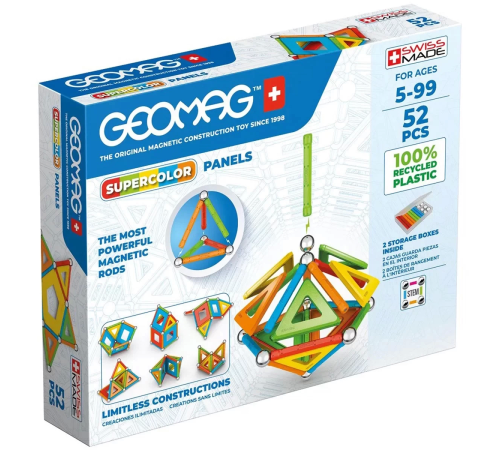 Geomag Supercolor Panels Manyetik Zeka Oyunu 52 Parça