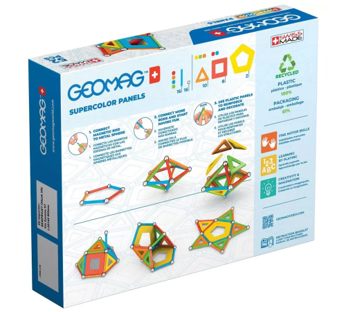 Geomag Supercolor Panels Manyetik Zeka Oyunu 52 Parça