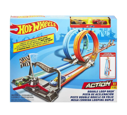 GFH85 Hot Wheels Çift Çemberde Depar Pist Seti GFH85 Hot Wheels Çift Çemberde Depar Pist Seti