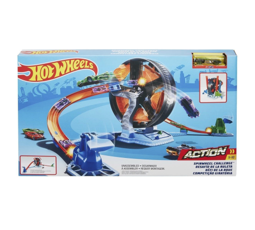 GJM77 Hot Wheels, Dönen Tekerlek Macerası Yarış Seti / 4-8 yaş