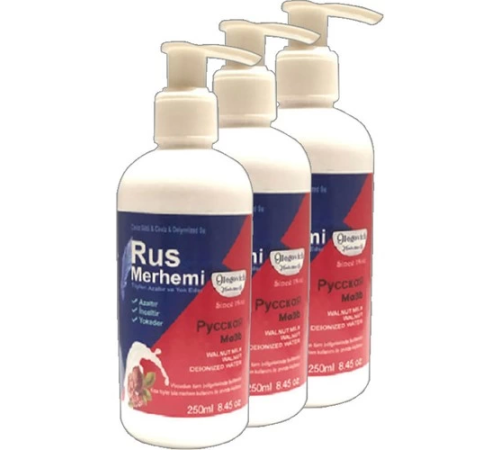 Glegnd Tüylere Krem AVIN9200342 3 Tane 250 ml Ceviz Sütlü & Cevizli Russ Merhemi - 000031KI