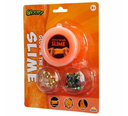 Gloopy Karanlıkta Parlayan Turuncu Slime