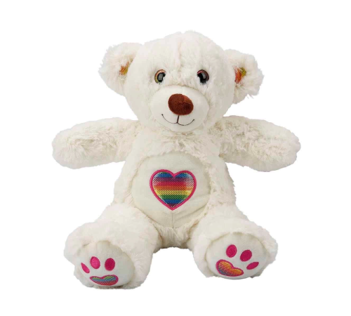 Gökkuşağı Kalpli Peluş Ayı 30 cm Gökkuşağı Kalpli Peluş Ayı 30 cm