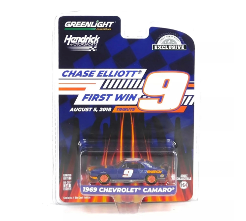 Greenlight 1/64 1969 Chevrolet Camaro - Chase Elliott Greenlight 1/64 1969 Chevrolet Camaro - Chase Elliott