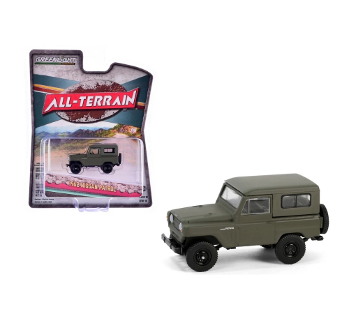 Greenlight 1/64 All-Terrain Series 16- 1962 Patrol Matt Olive Green Greenlight 1/64 All-Terrain Series 16- 1962 Patrol Matt Olive Green
