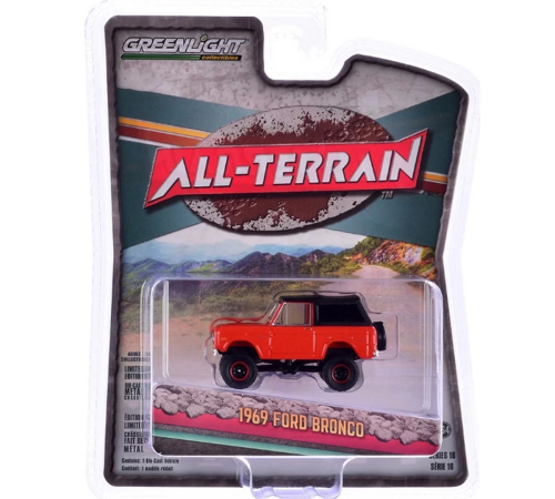 Greenlight 1/64 All-Terrain Series 16- 1969 Ford Bronco Greenlight 1/64 All-Terrain Series 16- 1969 Ford Bronco