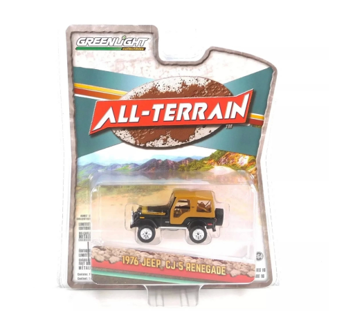 Greenlight 1/64 All-Terrain Series 16- 1976 Jeep CJ-5 Renegade Greenlight 1/64 All-Terrain Series 16- 1976 Jeep CJ-5 Renegade