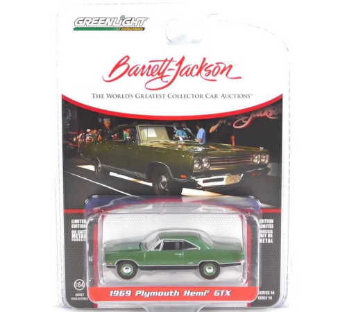 Greenlight 1/64 Barrett-Jackson Series 14- 1969 Plymouth HEMI GTX Greenlight 1/64 Barrett-Jackson Series 14- 1969 Plymouth HEMI GTX