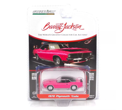 Greenlight 1/64 Barrett-Jackson Series 14- 1970 Plymouth Cuda Greenlight 1/64 Barrett-Jackson Series 14- 1970 Plymouth Cuda