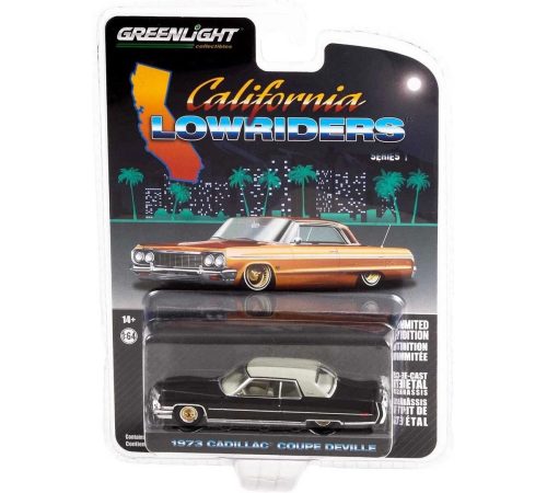 Greenlight 1/64 California Lowriders Series 1 1973 Cadillac Coupe deVille Greenlight 1/64 California Lowriders Series 1 1973 Cadillac Coupe deVille