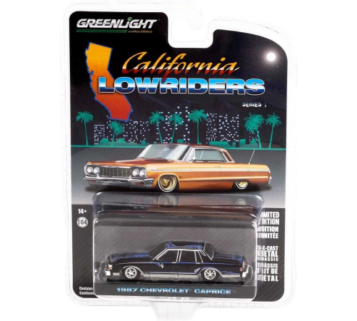 Greenlight 1/64 California Lowriders Series 1 1987 Chevrolet Caprice Lowrider Greenlight 1/64 California Lowriders Series 1 1987 Chevrolet Caprice Lowrider