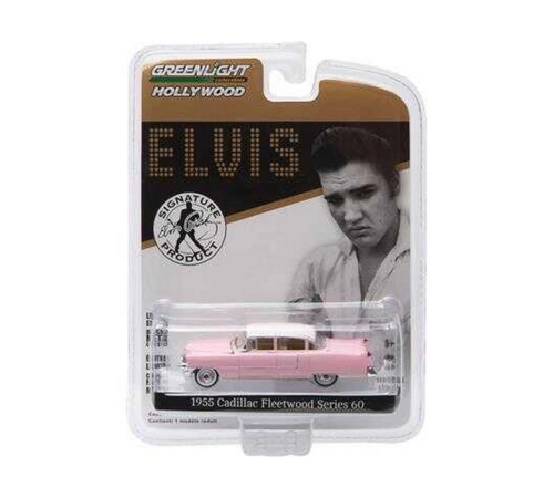 Greenlight 1/64 Hollywood Series 14 - Elvis Presley (1935-77) - 1955 Cadillac Fleetwood Series 60 ''Pink Cadillac'' Greenlight 1/64 Hollywood Series 14 - Elvis Presley (1935-77) - 1955 Cadillac Fleetwood Series 60 ''Pink Cadillac''