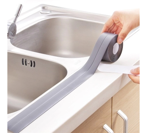 Gri Su Sızdırmaz Bant Lavabo Küvet Kenar Bandı (3.2m) (336336)