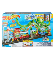 GTT96 Hot Wheels, Dev Ahtapot ile Araba Yıkama Oyun Seti / +4 yaş