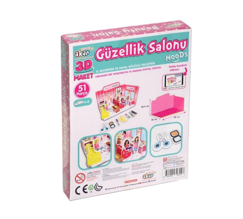 Güzellik Salonu Maket 3 Boyutlu Puzzle