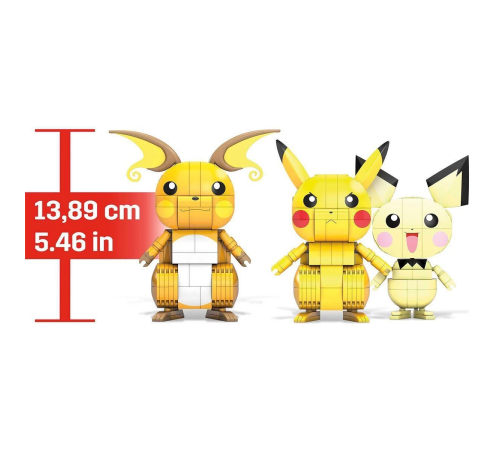 GYH06 MEGA Pokemon - Pikachu Dönüşüm 3lüsü 621 parça GYH06 MEGA Pokemon - Pikachu Dönüşüm 3lüsü 621 parça
