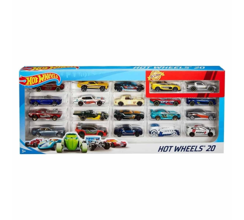 H7045 Hot Wheels 20'li Araba Seti-Karışık Asorti