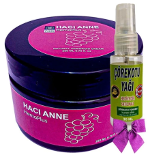Hacı Anne Hemoplus Kremi 200 ml + Çörek Otu Yağı 30 ml