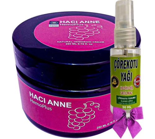 Hacı Anne Hemoplus Kremi 200 ml + Çörek Otu Yağı 30 ml