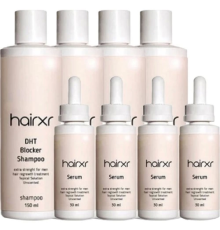 Hairxr 4x150 ml Ölçeğinde Şampuan Ve 4x30 ml Serum Sağlam Güçlü Parlak