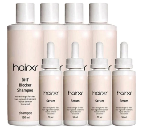 Hairxr 4x150 ml Ölçeğinde Şampuan Ve 4x30 ml Serum Sağlam Güçlü Parlak