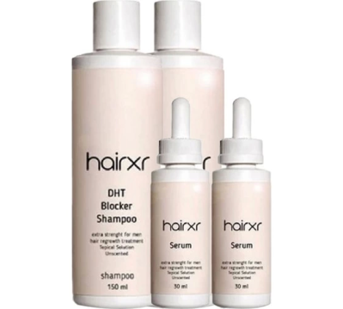 Hairxr Dht Blocker Saç Bakım Şampuanı 150 ml x 2 adet + Saç Besleme Güçlendirme Serum 30 ml x 2 adet