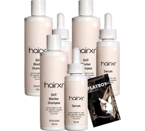 Hairxr Dht Blocker Saç Bakım Şampuanı 150 ml x 3 adet + Serum 30 ml + Jel