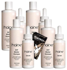 Hairxr Dht Blocker Shampoo 150 ml x 4 adet + Serum 30 ml x 4 adet + Jel