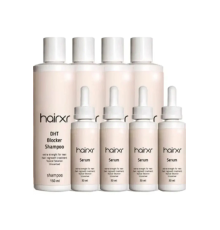 HAIRXR SHAMPOO & SERUM/HAİRXR Saç Bakım Şampuan 150ml Ve Saç Serumu 30mL x 4 ADET