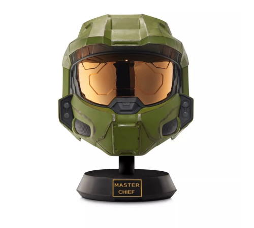 Halo Gerçekçi Master Chief Miğferi ve Sergi Standı
