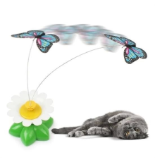 Hareketli Dönen Kelebek - Kedi Oyuncağı ( Pille Çalışır)