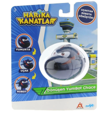 Harika Kanatlar Dönüşen Tekli Figür YumBot Ajan Chace