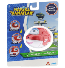 Harika Kanatlar Dönüşen Tekli Figür YumBot Jett