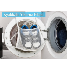Hassas Çamaşır - Ayakkabı Yıkama Filesi Kapak Bağlamalı 35 x 20 cm (336336)