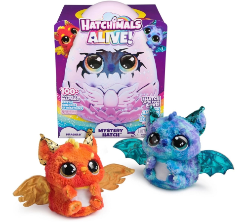 Hatchimals Peluş Simli Draggle