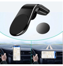 Havalanndırma Izgarasına Takılabilen Mandallı Mıknatıslı Oto Araç Içi Manyetik Telefon Tutucu
