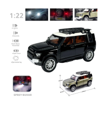 HCL-510A Çek Bırak 1:22 Sesli Ve Işıklı Buharlı DF Metal Jeep