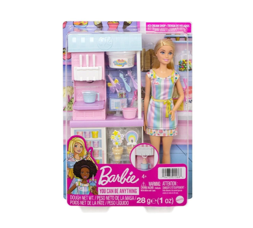 HCN46 Barbie Dondurma Dükkanı Oyun Seti, Barbie Ben Büyüyünce