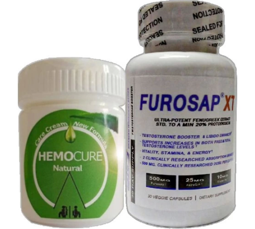 Hemocure Cream 50 ml Özel Karışım Kremi + Yanında Furosapxt Erkeklere 30'lu Özel Caps