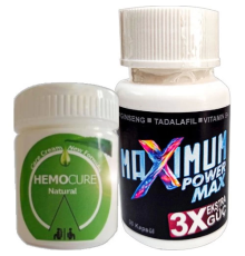 Hemocure Cream Özel 50 ml Kremi + Erkeğe Özel 3x 30'lu Maximum Power Max Kaps