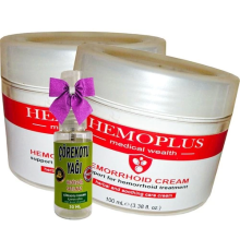 Hemoplus Bakım Kremi 100 ml x 2 adet + Çörek Otu Yağı 30 ml