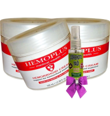 Hemoplus Bakım Kremi 100 ml x 3 adet + Çörek Otu Yağı 30 ml