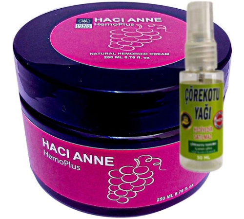 Hemoplus Hacı Anne Bakım Kremi 200 ml + Çörek Otu Yağı 30 ml