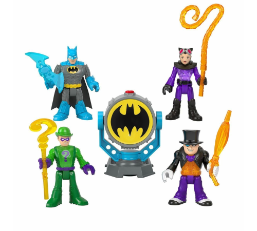 HFD47 Imaginext, Bat-Tech Bat-Signal Figür Seti, DC Super Friends