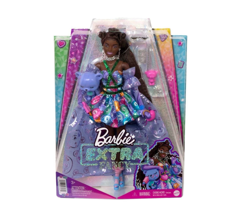 HHN13 Barbie Extra Fancy - Mor Kostümlü Bebek HHN13 Barbie Extra Fancy - Mor Kostümlü Bebek